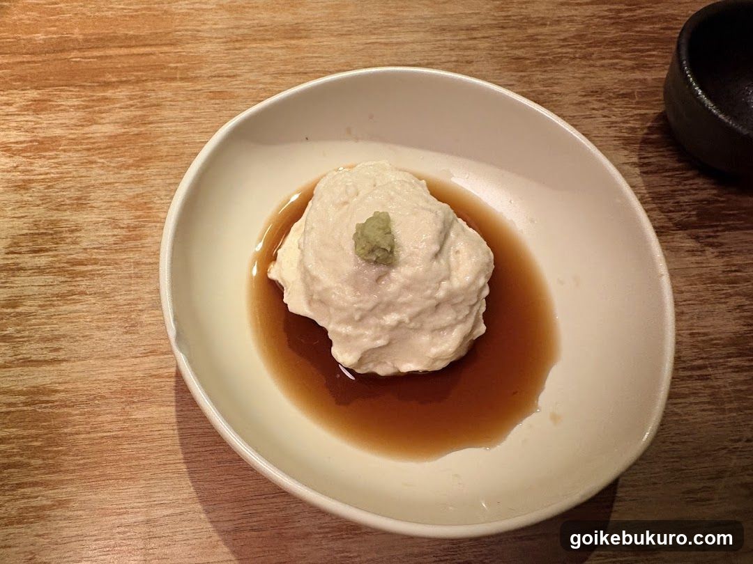 Dish with sauce and garnish
