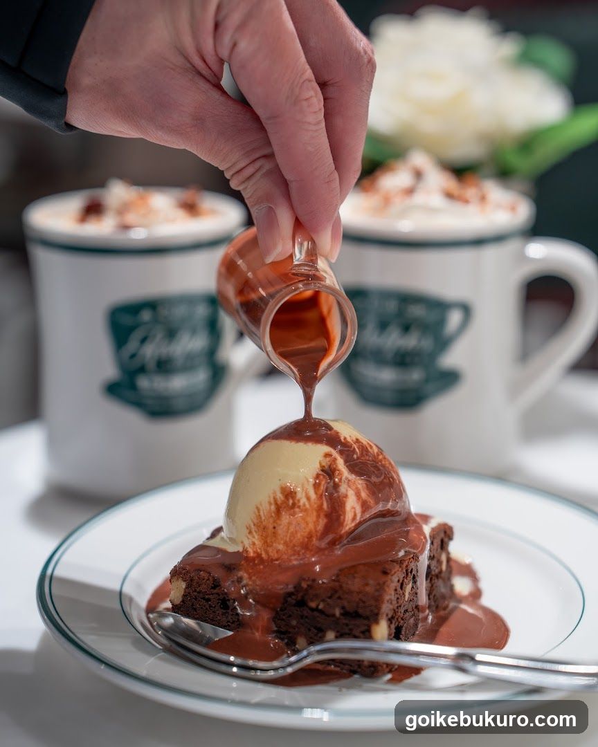 Chocolate Dessert with Ice Cream