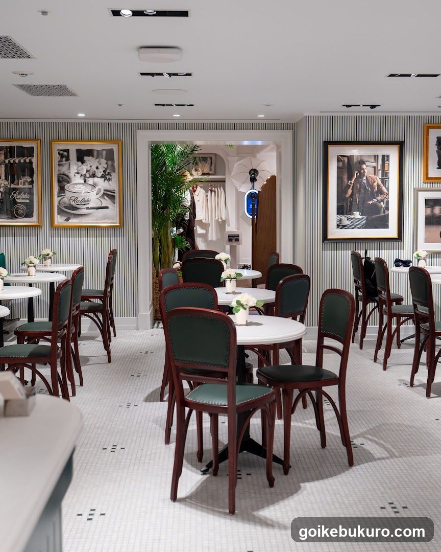Interior of a stylish café or boutique space