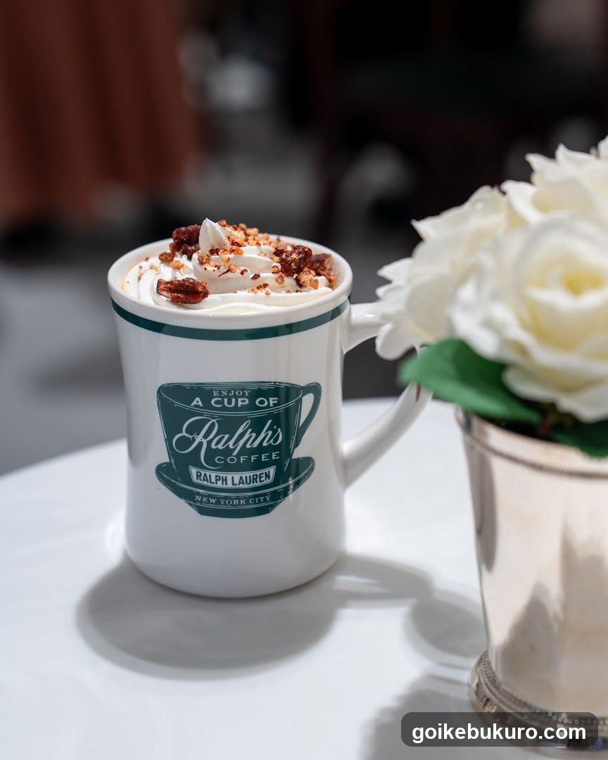 Ralph Lauren Coffee Mug with Whipped Cream and Nuts