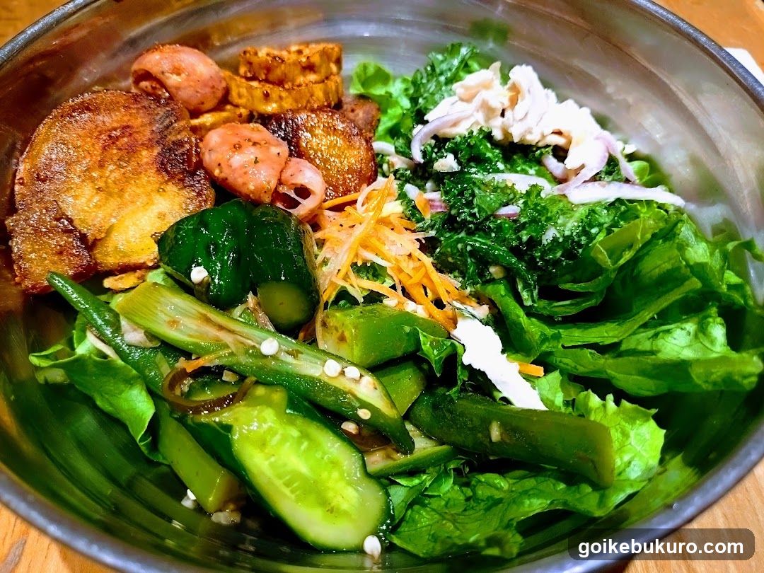 Salad Bowl with Fried Items