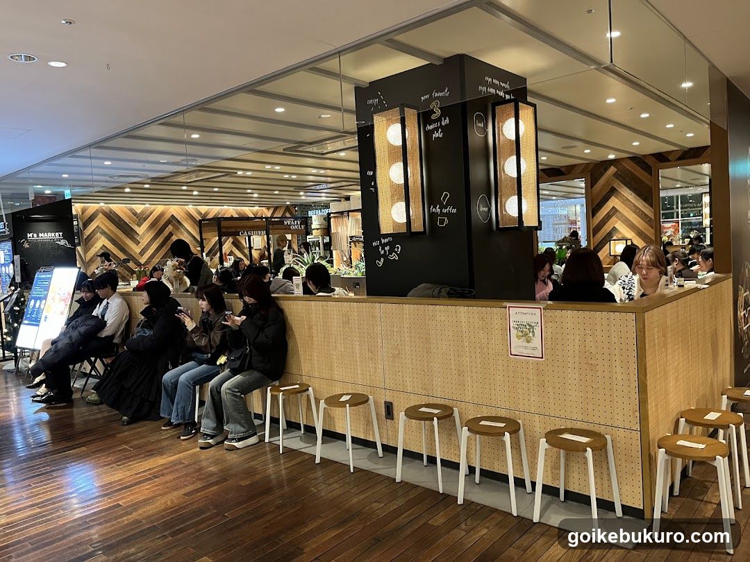 Coffee Shop Interior with Wooden Decor