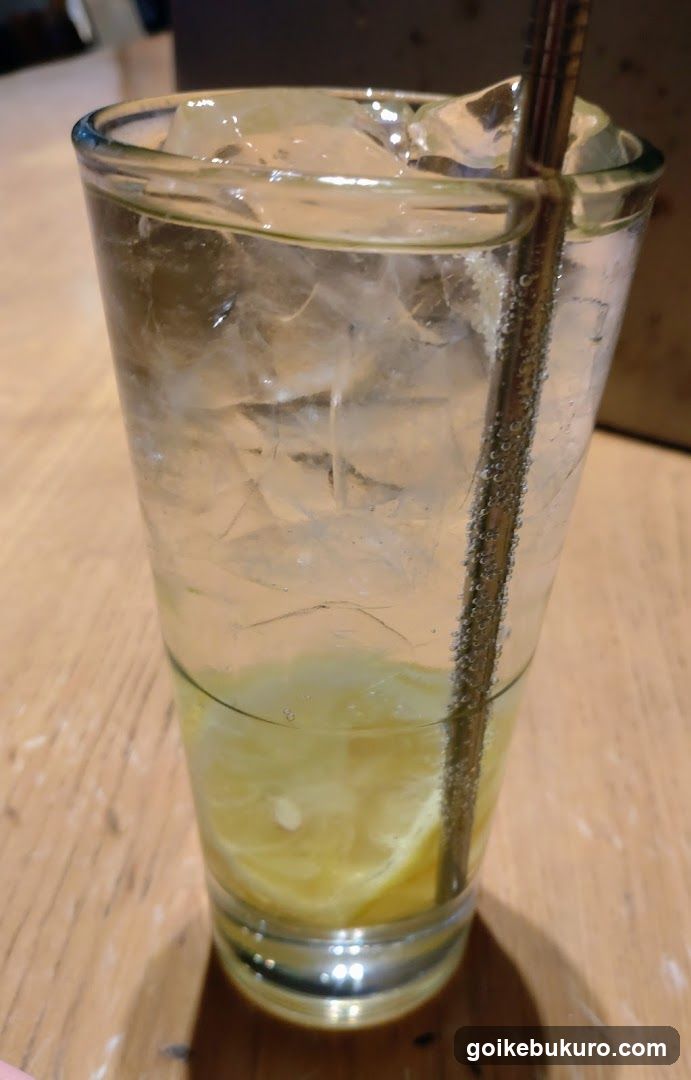 Iced Lemonade with Straw