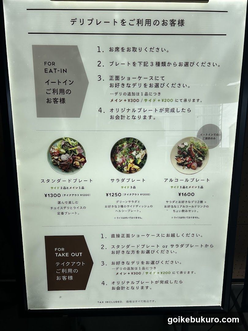 Deliplate Menu Board