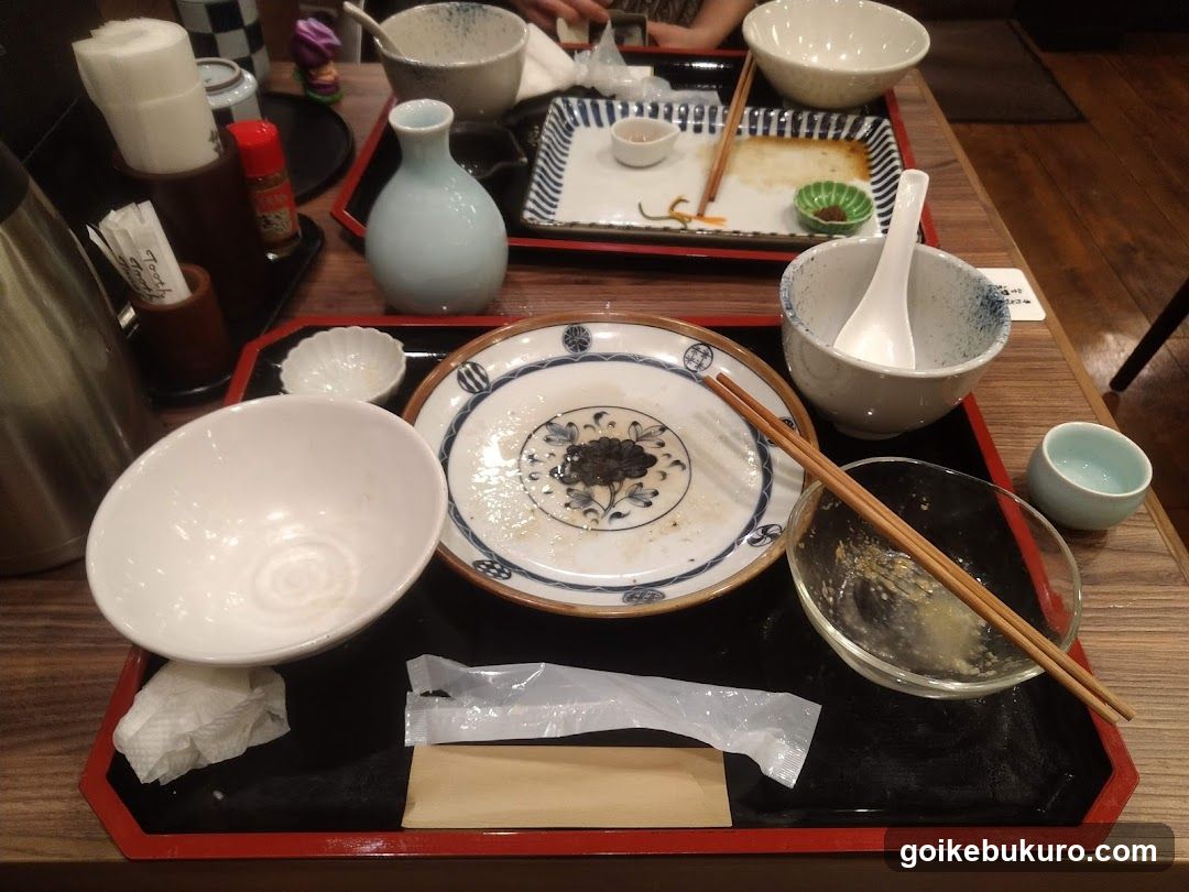 Used Japanese Dining Table Setting