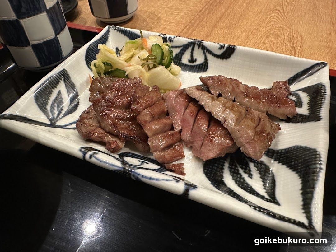 Sliced Steak with Side Salad