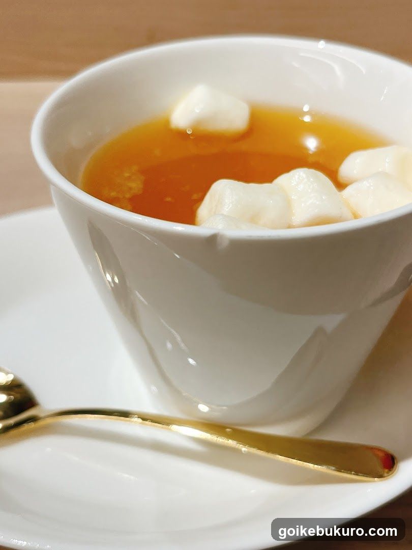 Cup of Honey with Marshmallows