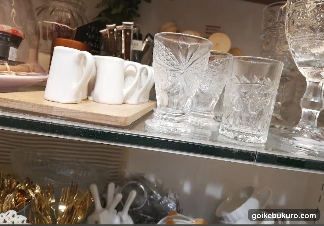 Glassware and Kitchenware Display