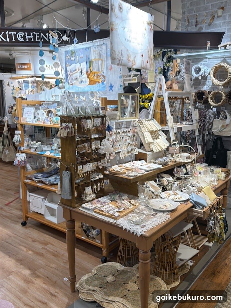 Interior of a craft and home goods store