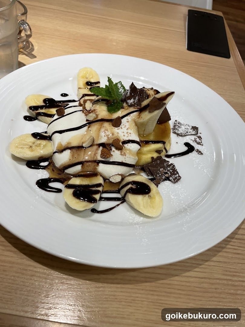 Banana Waffle Dessert