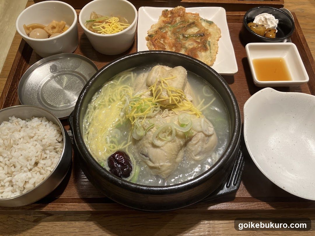 Korean Chicken Soup Meal