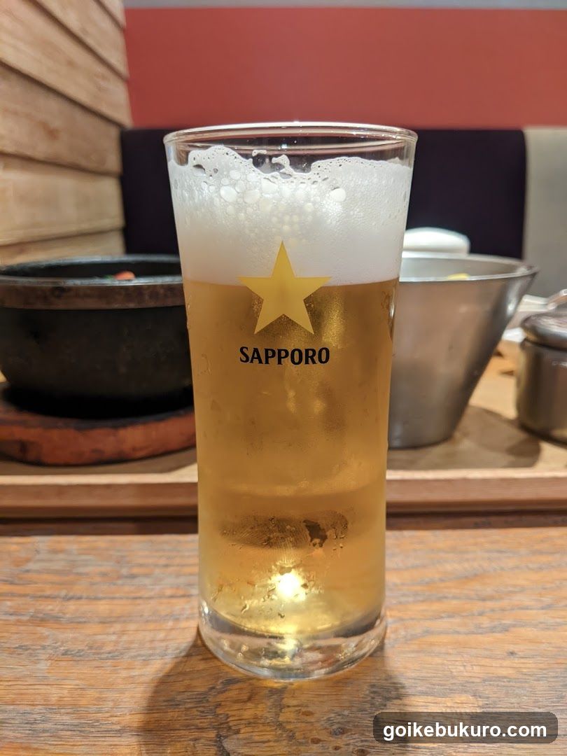 Sapporo Beer Glass