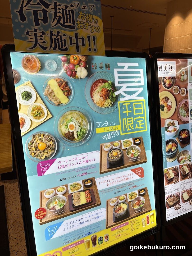Lunch Menu Display