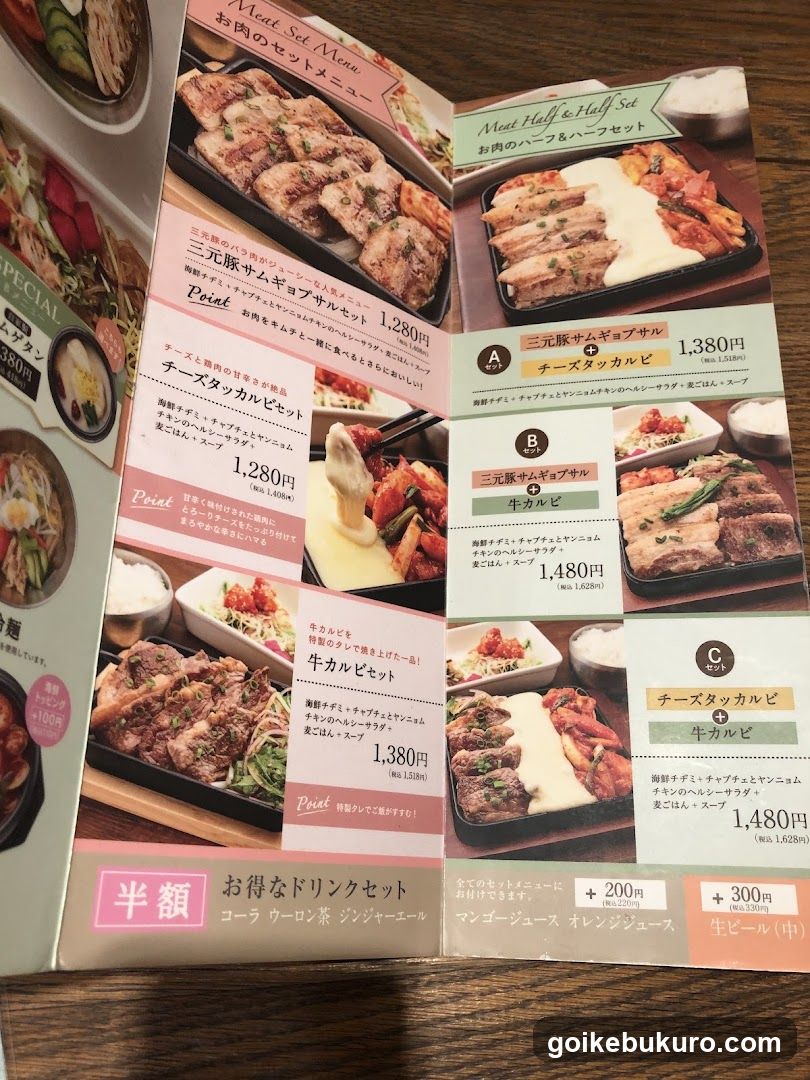 Japanese Restaurant Menu
