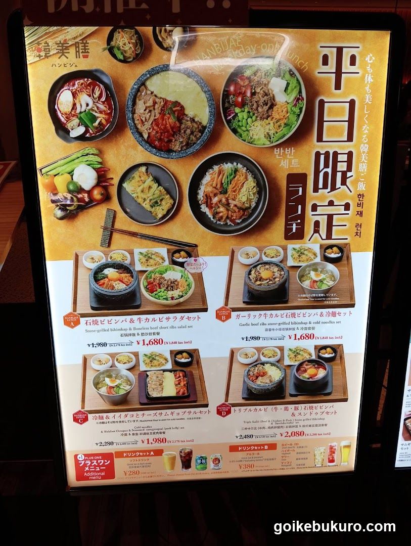 Restaurant Menu Display