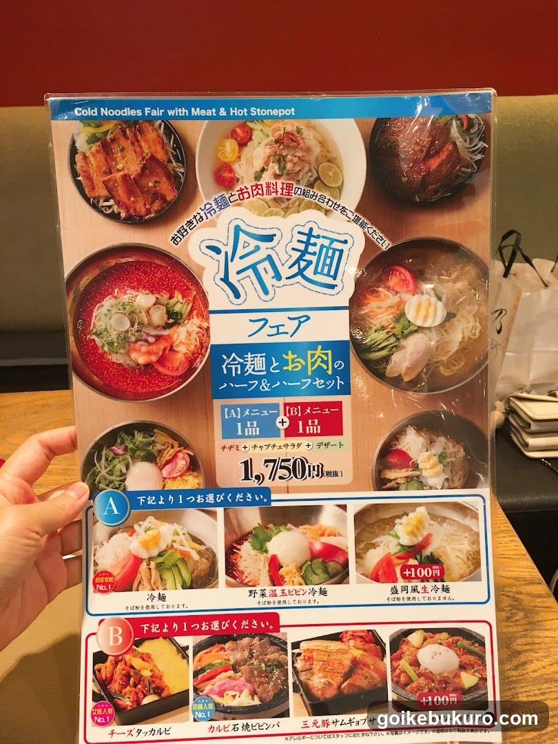 Cold Noodles Fair Menu Display