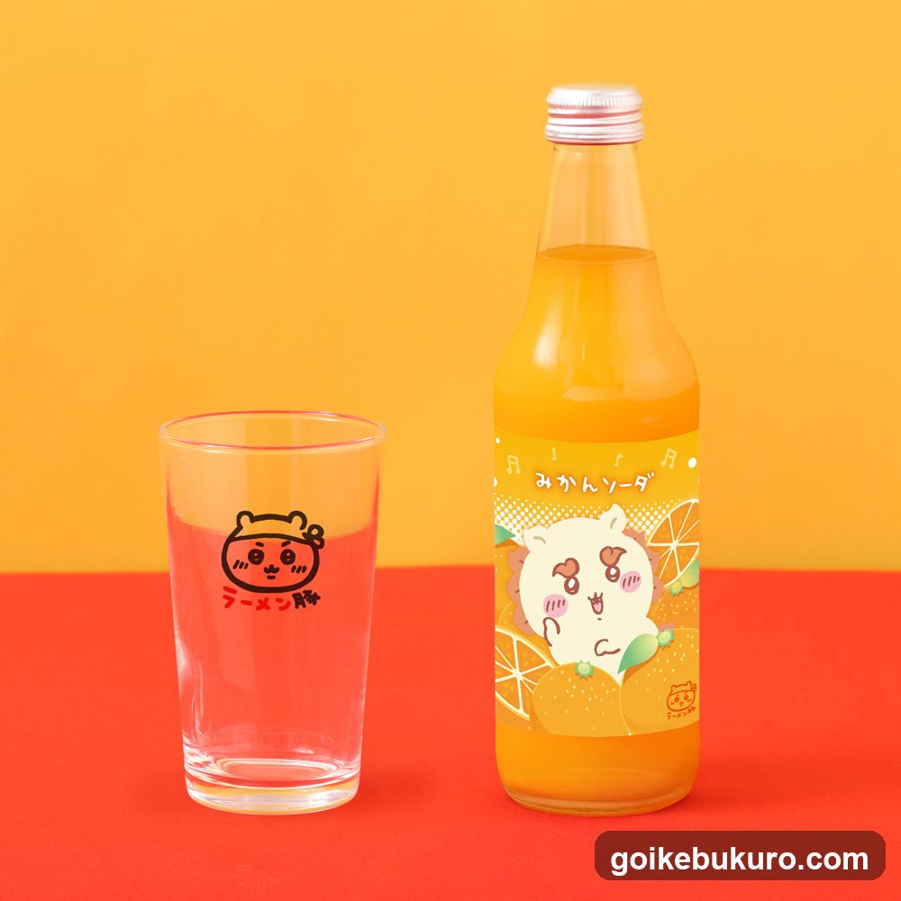 Mikan Soda and Glass Set