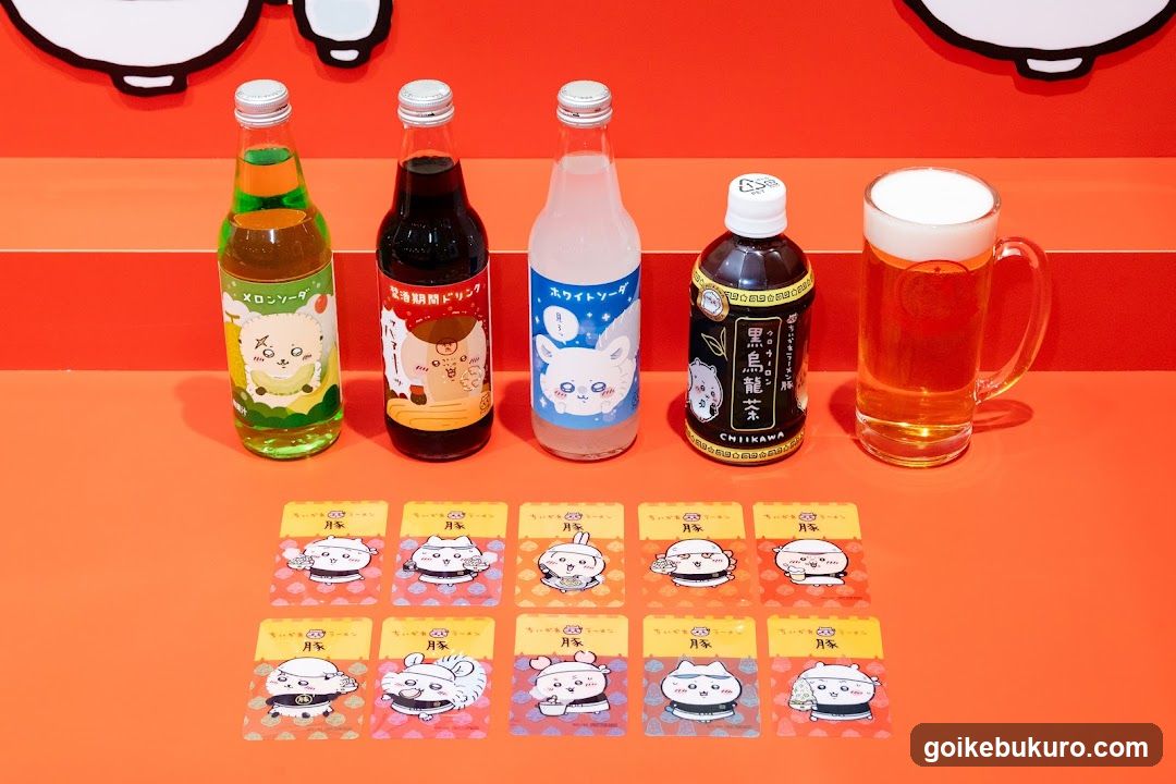 Drinks and Merchandise Display