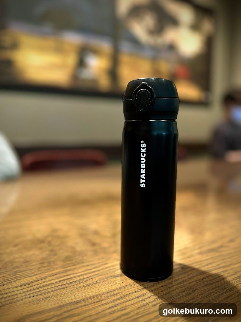 Starbucks Bottle on Table