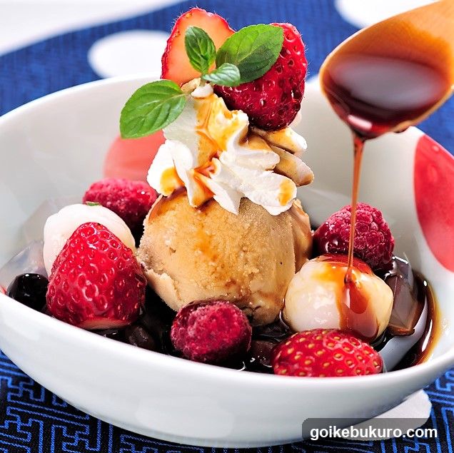 Dessert Bowl with Ice Cream and Berries