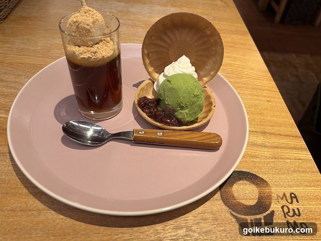 Matcha Ice Cream and Coffee Dessert Set