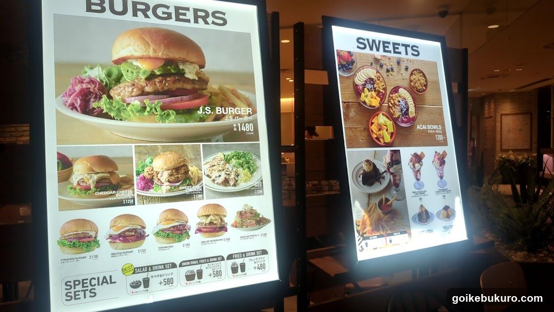 Burgers and Sweets Menu Board