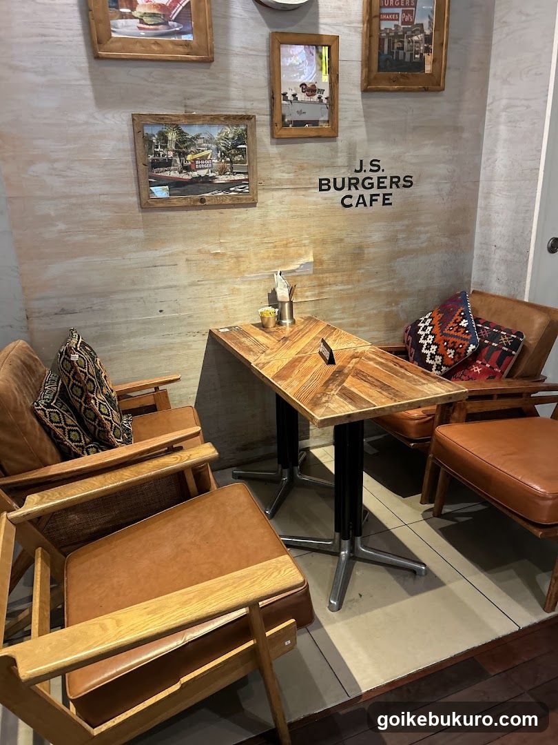 J.S. Burgers Cafe Interior