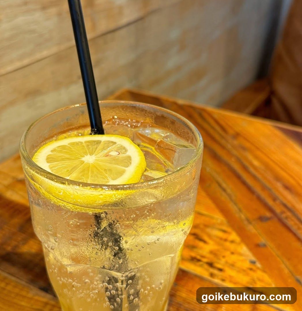 Lemonade with Ice and Straw