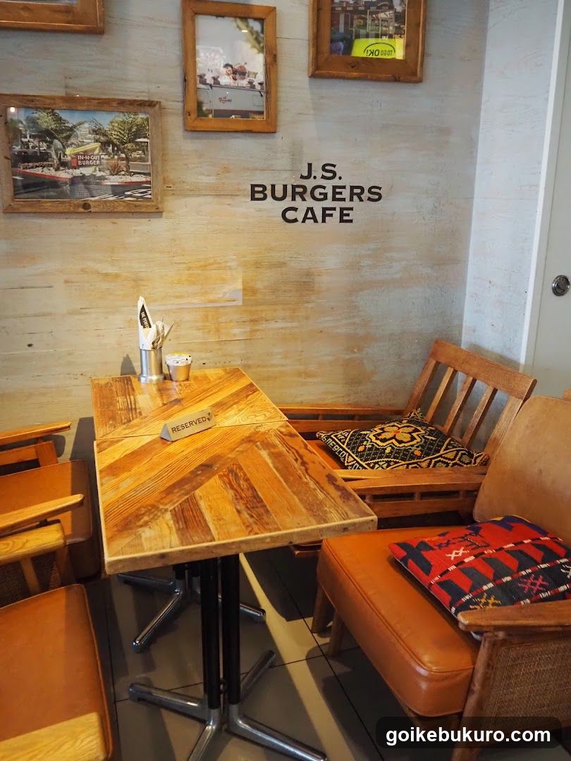 J.S. Burgers Cafe Interior