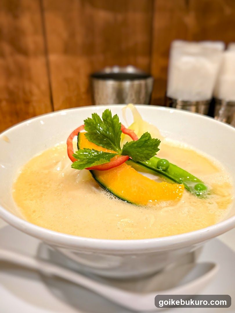 Creamy Soup with Garnish