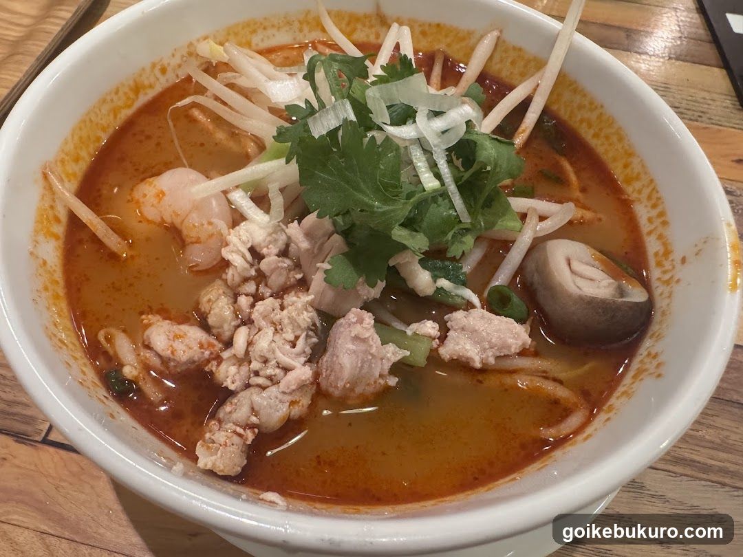 Spicy Noodle Bowl with Toppings