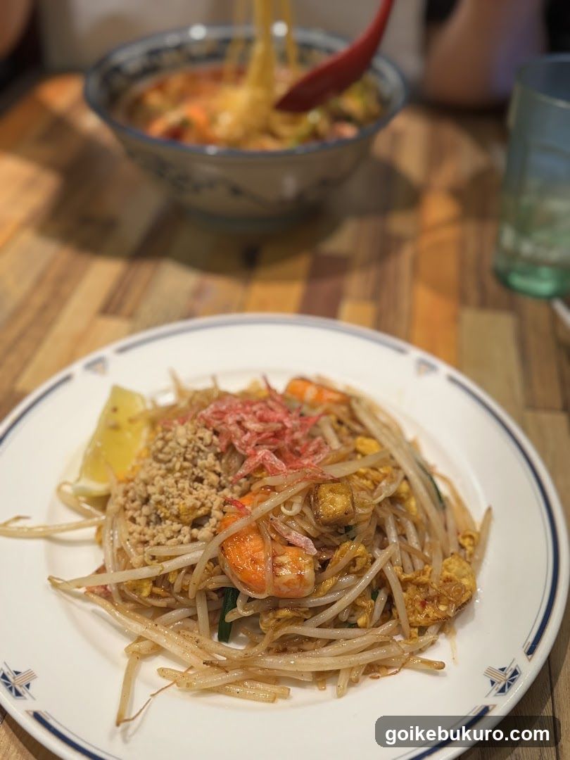 Pad Thai with Shrimp and Fried Shallots