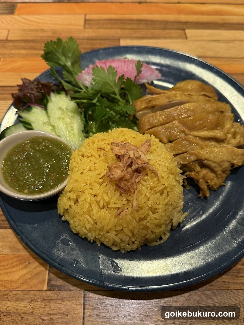 Hainanese Chicken Rice Plate