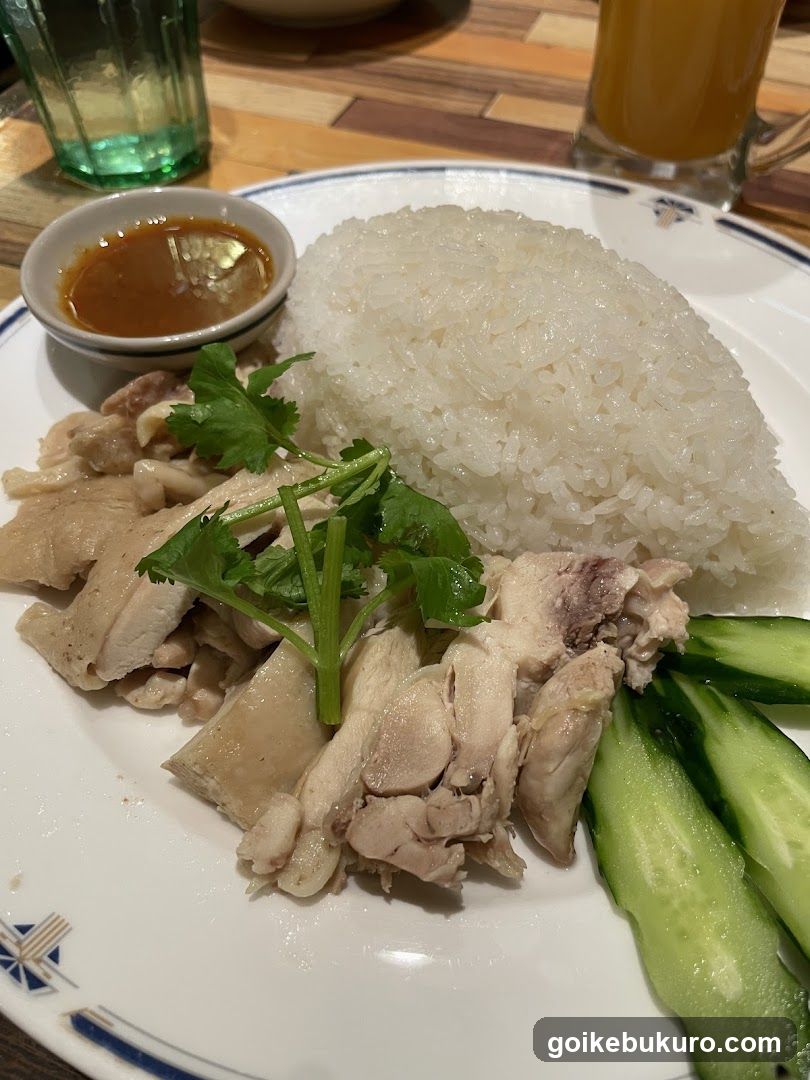 Hainanese Chicken Rice Plate