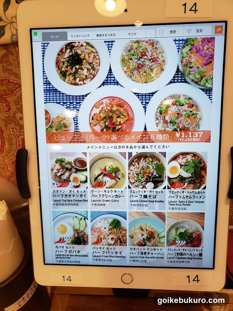 Bifure Menu Display