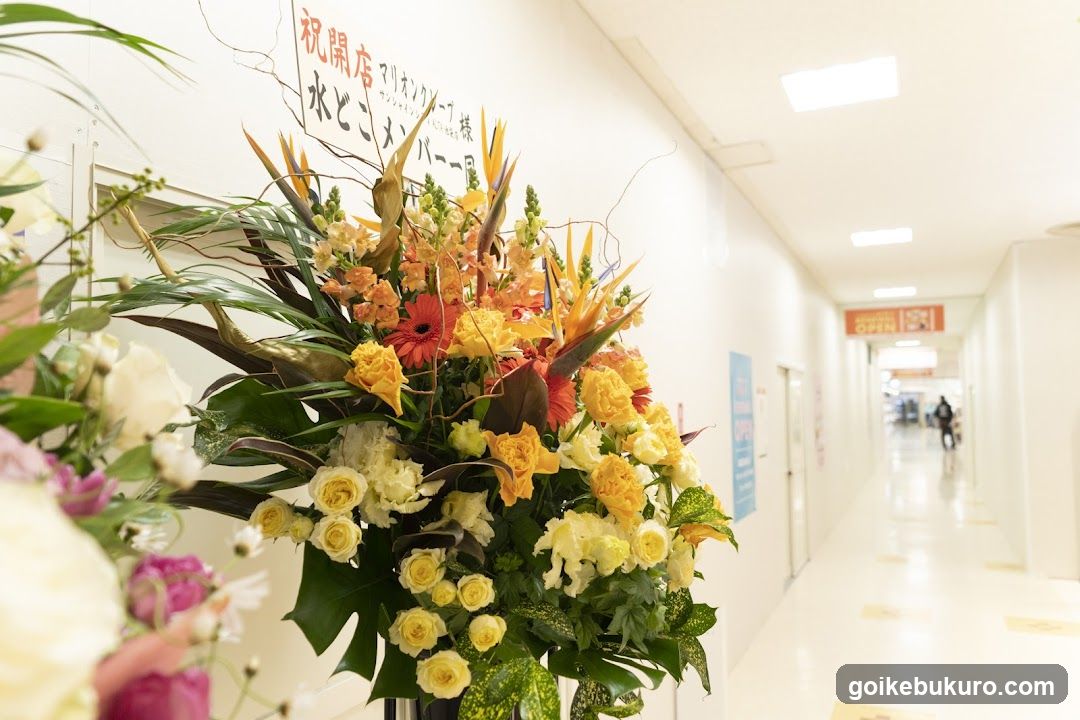 Flower Arrangement in Corridor
