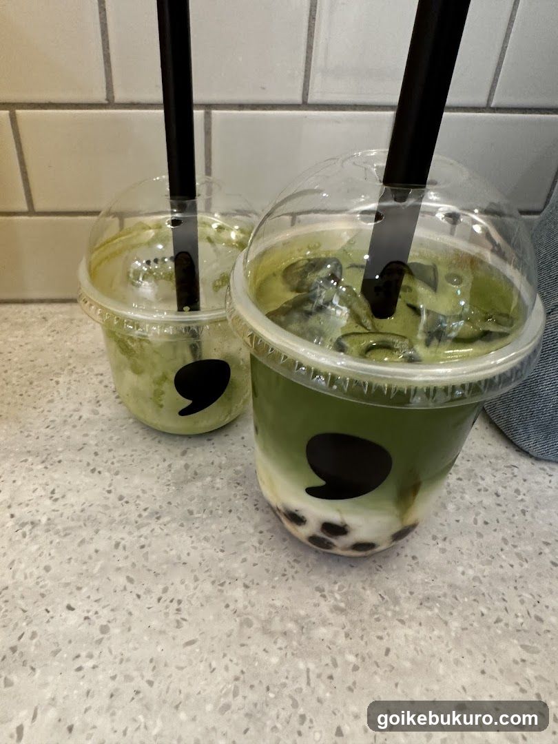 Matcha Bubble Tea Cups