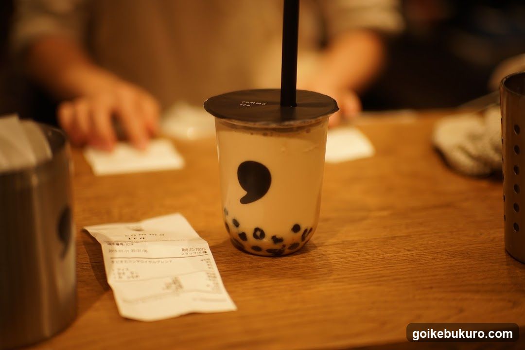 Boba Milk Tea on Wooden Table