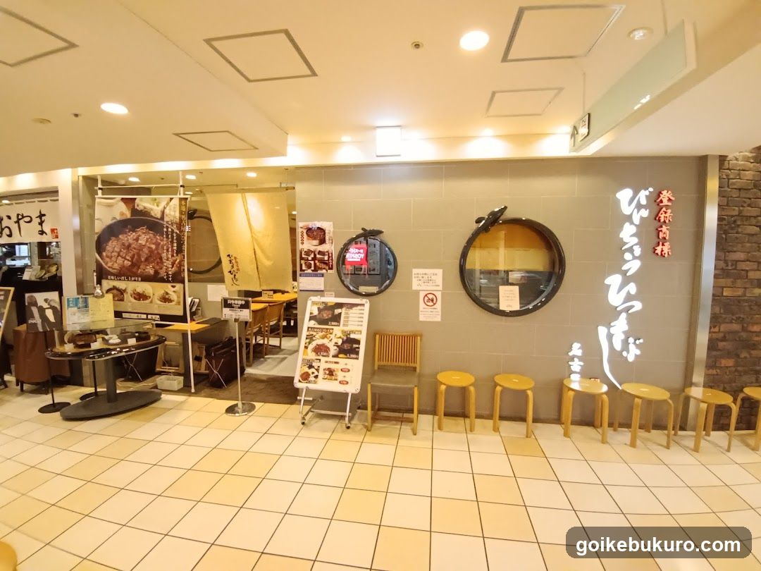 Restaurant Interior with Menu Board and Seating Area
