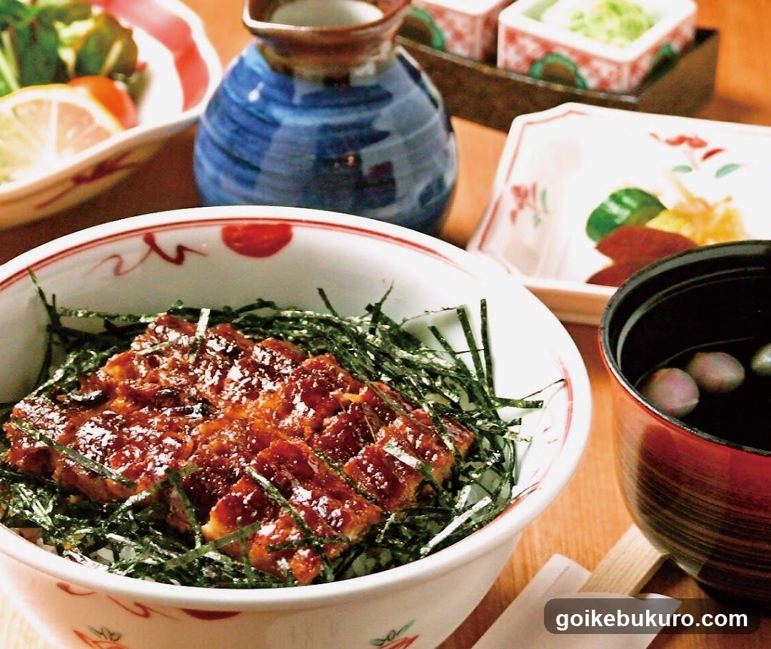 Japanese Meal with Ebi Donburi