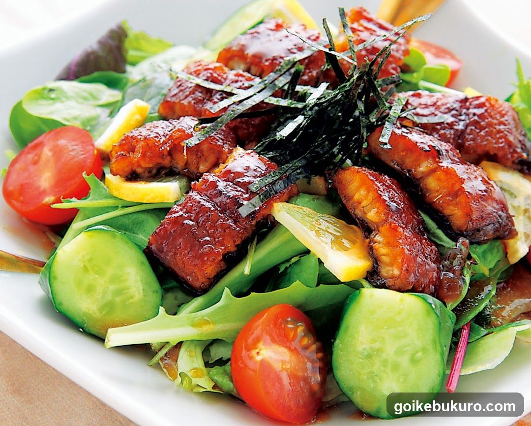 Eel Salad with Vegetables