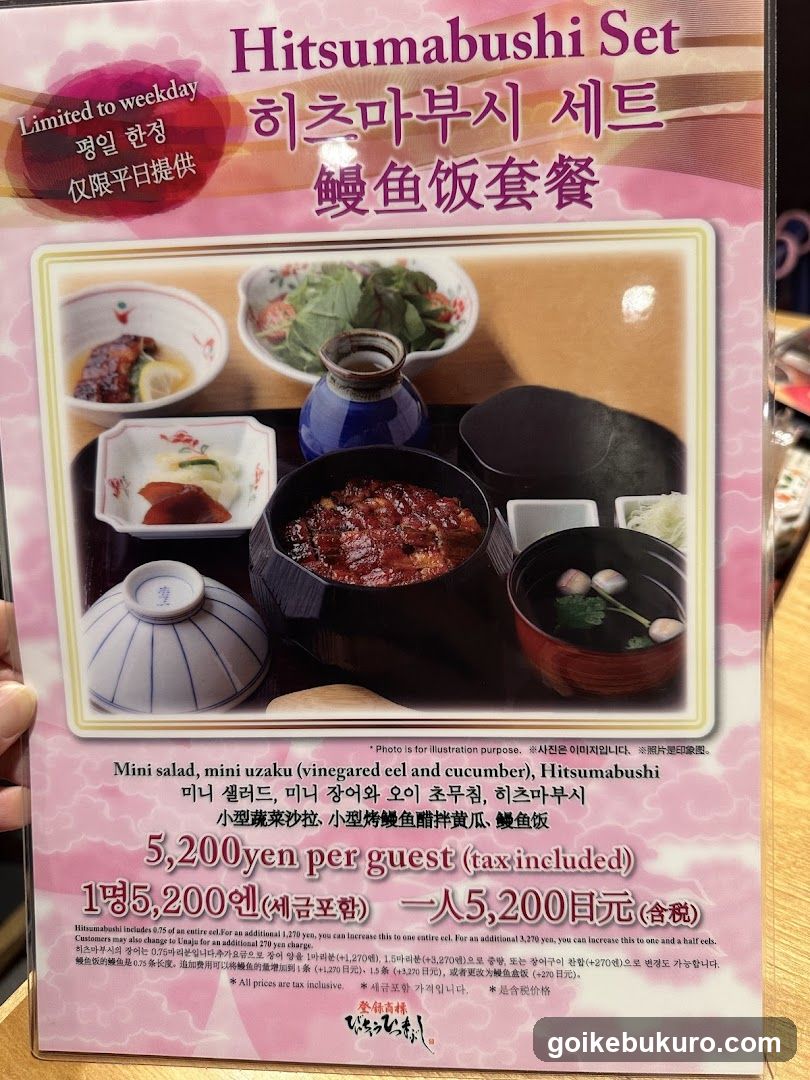 Hitsumabushi Set Menu Flyer