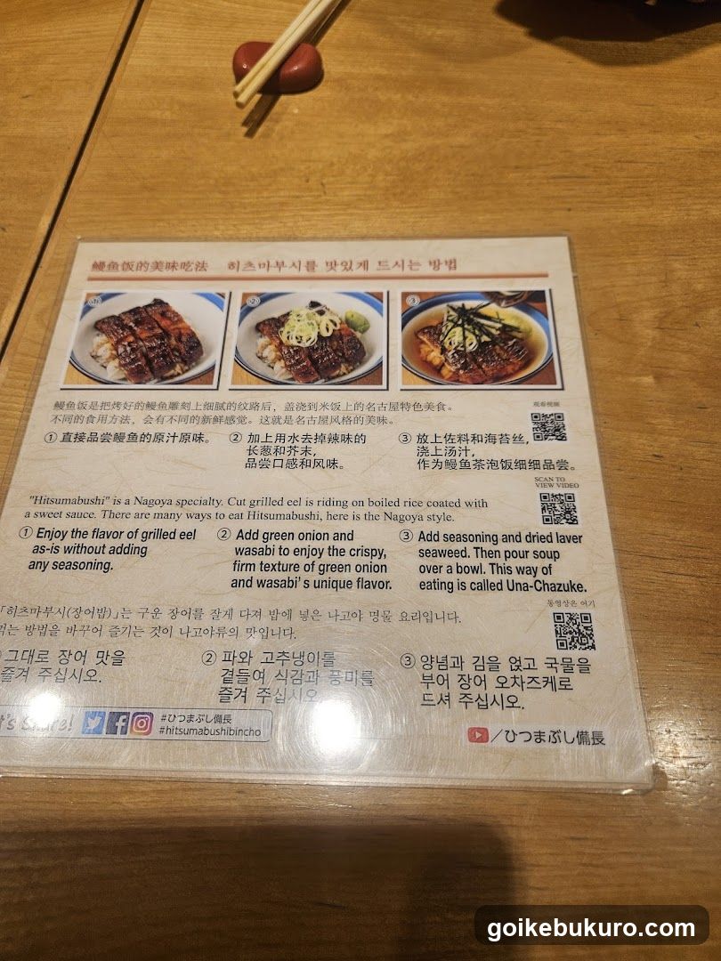 Hishamabushi Eating Method Card