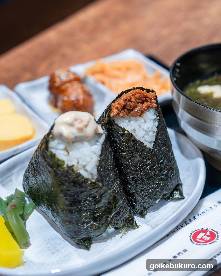 Onigiri and Side Dishes