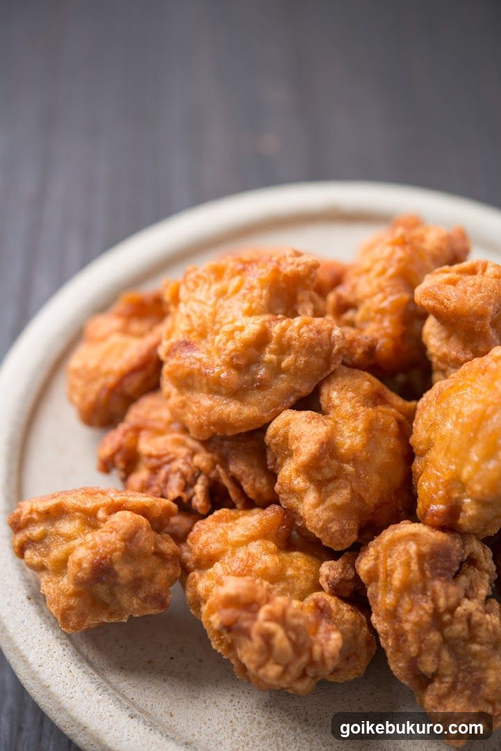 Fried Chicken Pieces on a Plate