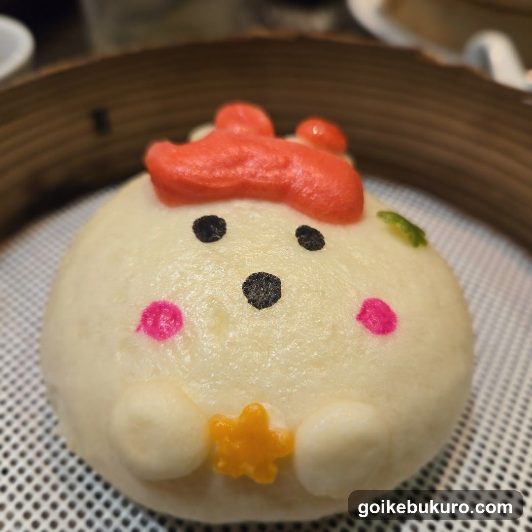Cute Steamed Bun with Face Design
