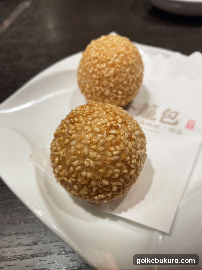 Sesame Balls on a Plate