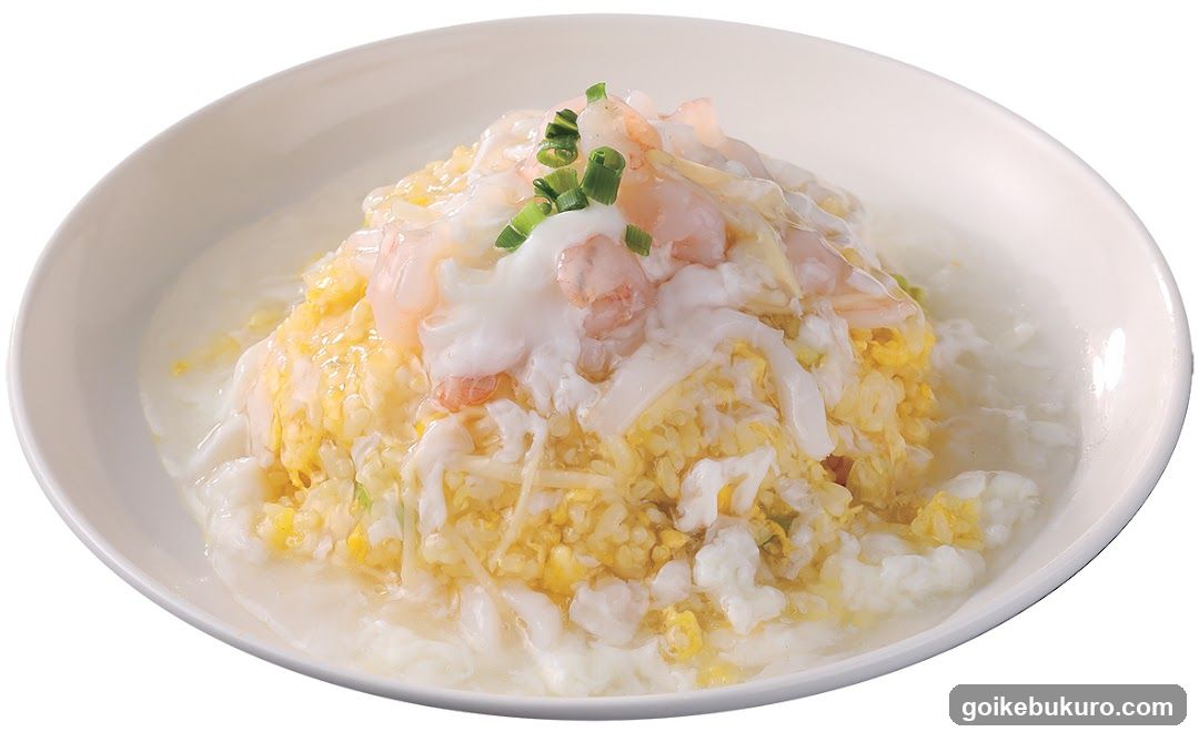 Shrimp and Egg Porridge with Scallions