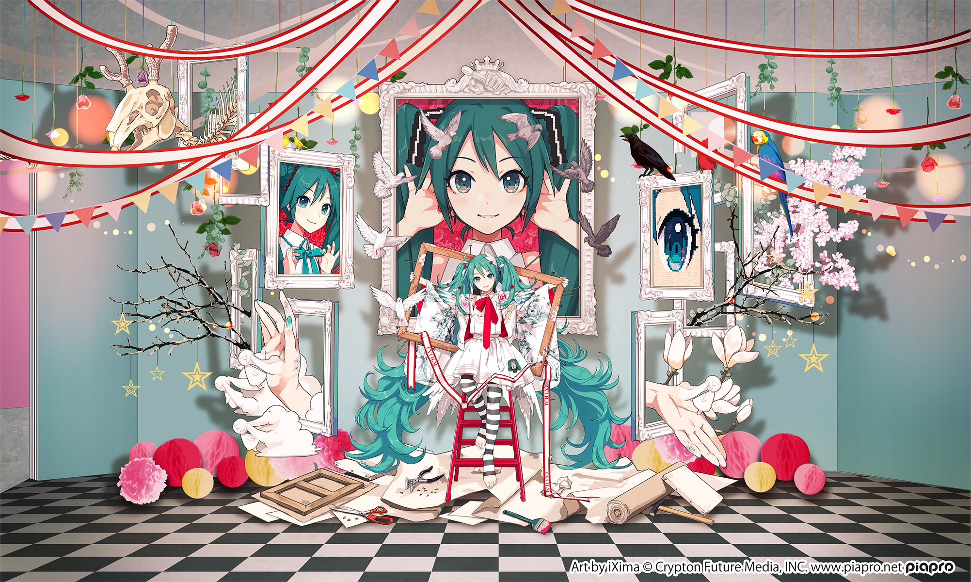 Hatsune Miku and Eko iXima Mixed Media Exhibition
