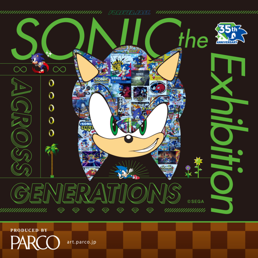 Sonic’s 35th-year archive opens on Ikebukuro PARCO’s seventh floor